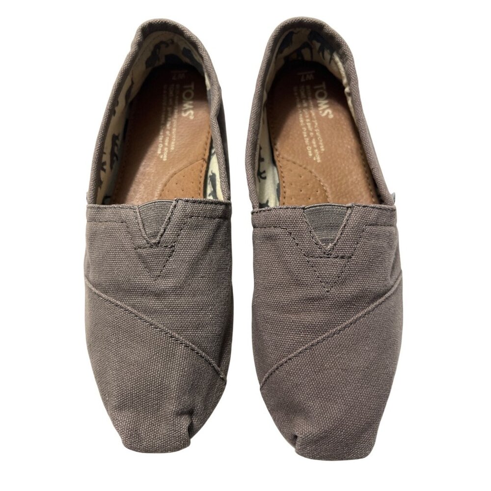 Bundle TOMS Womens Slip-On Flats Red & Khaki Size 7 Canvas - Picture 2 of 13